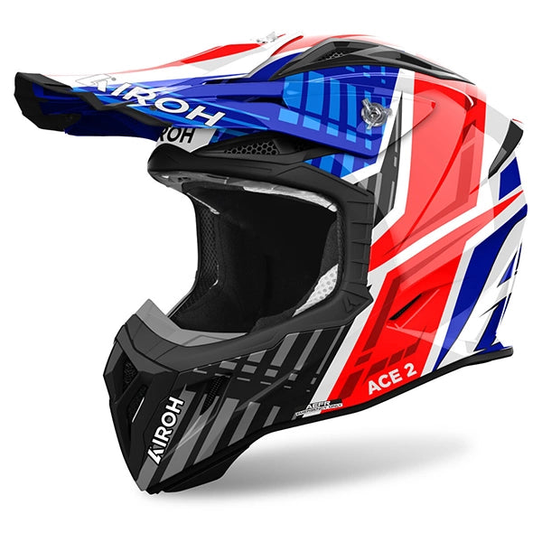 Airoh Aviator Ace 2 Proud MX Blue/Red Motocross Helmet
