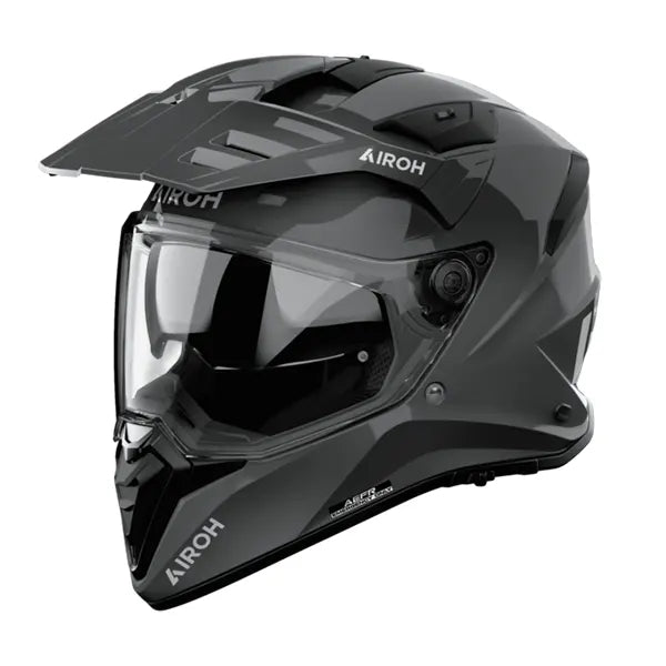 Airoh 2026 Bandit Colour Adventure Motorcycle Helmet Dark Grey Gloss