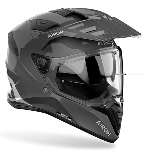 Airoh 2026 Bandit Colour Adventure Motorcycle Helmet Dark Grey Gloss