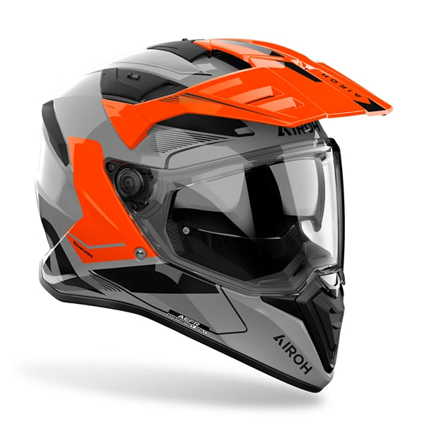 Airoh 2026 Bandit Tune Adventure Motorcycle Helmet Orange Gloss