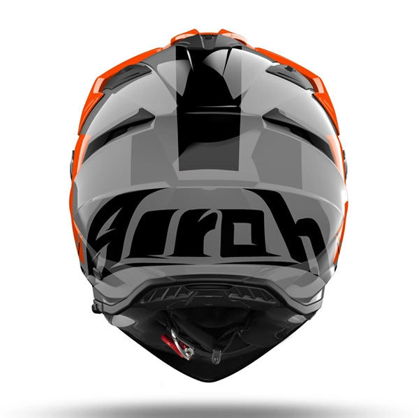 Airoh 2026 Bandit Tune Adventure Motorcycle Helmet Orange Gloss