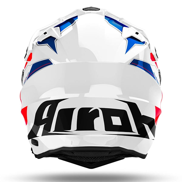 Airoh Commander 2 Adventure Motorcycle Helmet Real Blue/Red