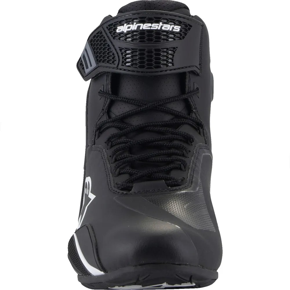 Alpinestars Faster-4 Shoes Black/White Motorbike Boots