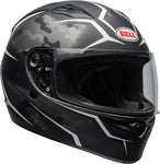 bell-qualifier-stealth-camo-matt-black-white-motorbike-helmet