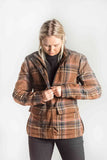 Darley Womens Plaid Motorcycle Jacket Merla Moto