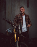 Merla Denver Checked Wool Motorcycle Jacket (Abrasion Resistant)