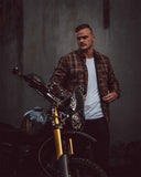 Merla Denver Checked Wool Motorcycle Jacket (Abrasion Resistant)