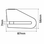 Oxford Alpha XD14 S/S Motorcycle Disc Lock Black