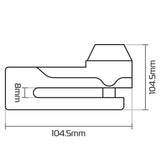 Oxford Titan 10mm Pin Motorcycle Disc Lock Black (Incl. Pouch)