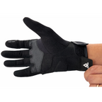 Black glove with gray accents on a white background