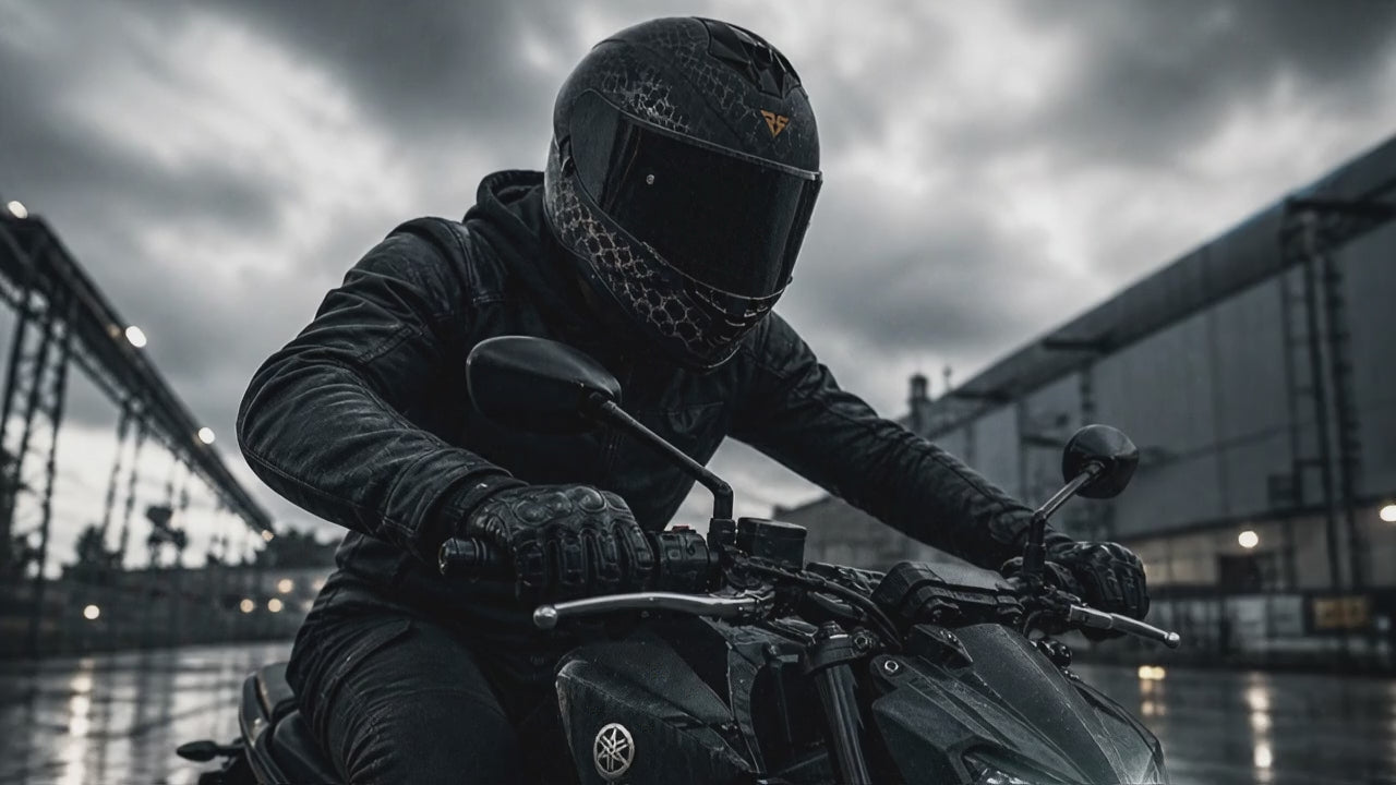 SGI Encounter Raptor Gun-Metal Motorcycle Helmet