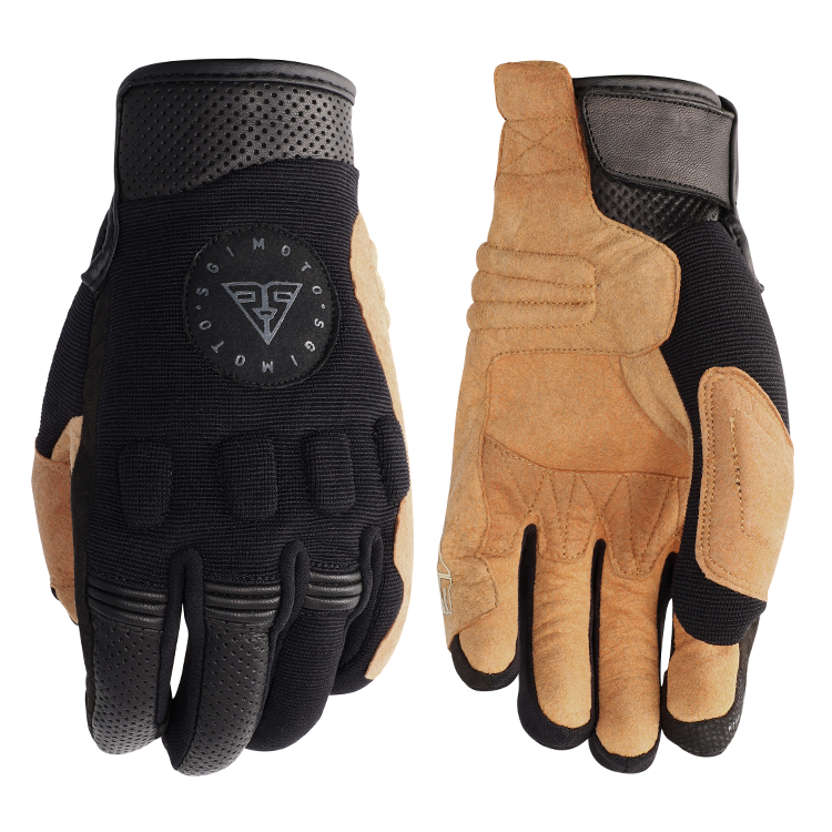 Raider Black/Tan Motorcycle Gloves | Biker Gloves South Africa – SGI