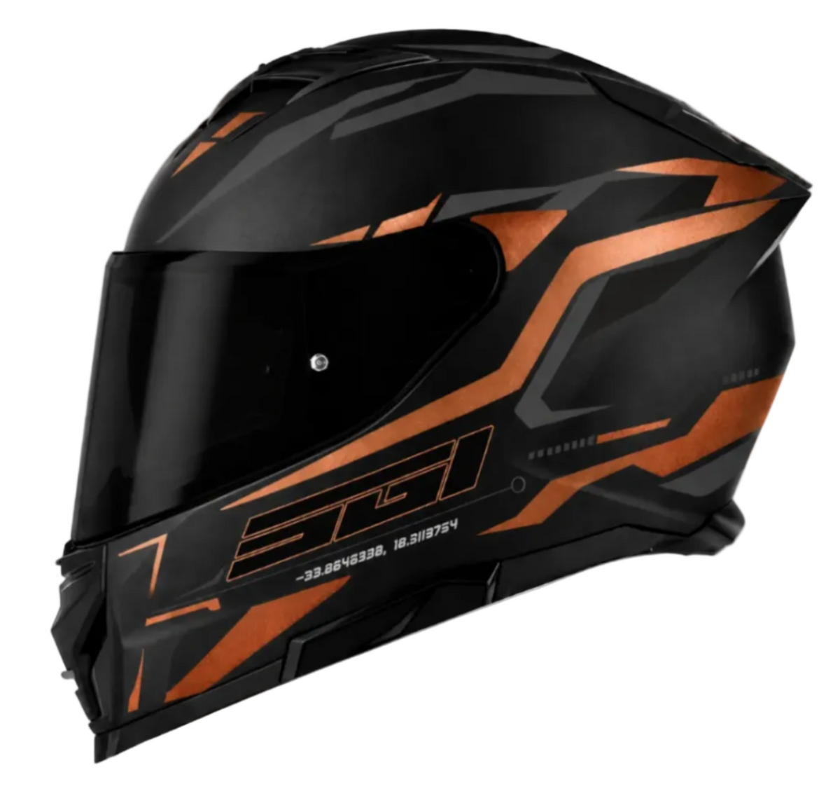 SGI Venom Apex Copper Full Face Motorcycle Helmet