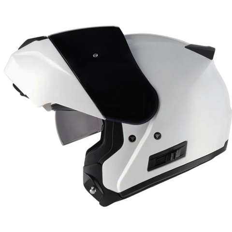 SGI Fusion 2.0 Gloss White Flip Up Motorcycle Helmet