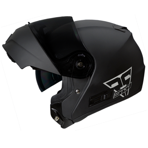 SGI Fusion Matt Black Modular Motorcycle Helmet