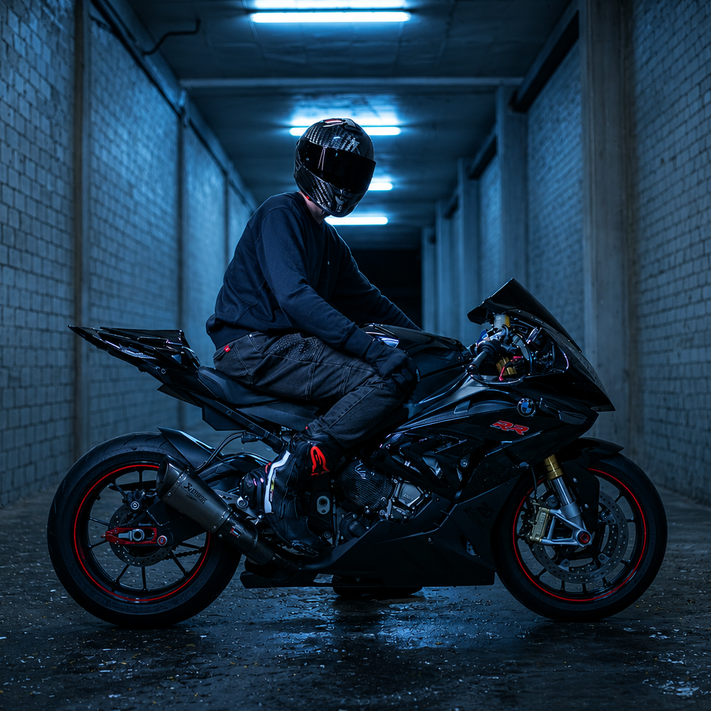 SGI Phantom Carbon Fibre Motorcycle Helmet