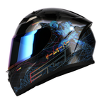 SGI Tyro Void Blue/Pink Motorcycle Helmet